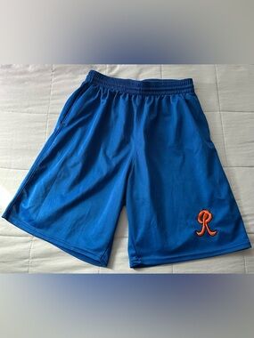 Men's Athletic Blue Performance Shorts